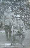 The picture above shows grandad(seated) with fellow soldier